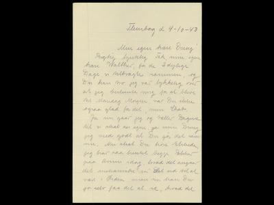 Brev fra Tove til Walther